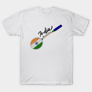 India Badminton Pride Racquet Sports (India) Flag Support India Badminton T-Shirt